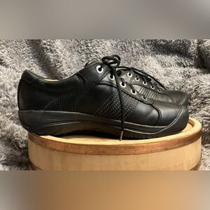 Keen Men's Black PTC Dress Oxford Water Resistant Leather Size 8.5